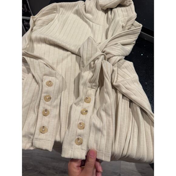 The Nines By Hatch Long Sleeve Turtleneck Ribbed Maternity Dress Size XXL - Picture 8 of 10